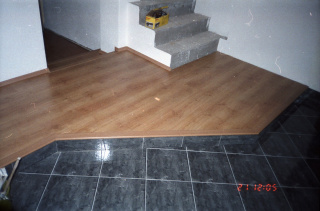 Řešení dlažby,schodiště a plovoucí podlahy pan Dan