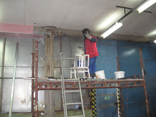 Protipožární obklady ocelových konstrukcí v areálu