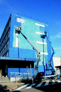 Umytí a nátěr fasády správní budova DEZA