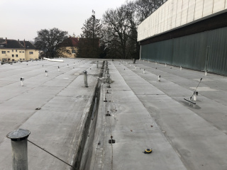 2020 Rekonstrukce části střechy Sportovní hala Mni