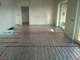 Podlahové vytápěni pomocí samoregulačního kabelu T