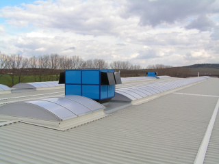CTS servis Okřínek, střecha a světlíky