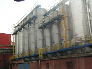 ISPAT Ostrava, opláštění zásobníků polykarbonátem