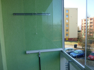 Bezrámové zasklení balkonu