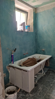 Rekonstrukce koupelny v rodinném domě - před