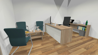 3D vizualizace kancelář