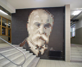 Interierová tvorba - mozaiky ve vstupní hale Zákla