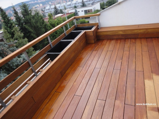Realizace dřevěné terasy z materiálu Massaranduba