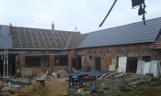 sedlová střecha v rekonstrukci