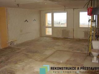 Rekonstrukce obývacího pokoje - před