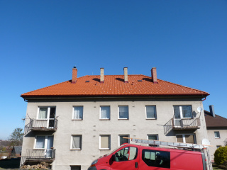 rekonstrukce střechy bytového domu