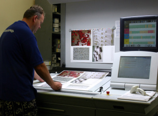 Ovládací pult tiskového stroje Heidelberg CD 102-5