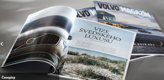 brožura Volvo s lepenou vazbou V2 PUR