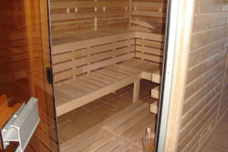 Finská sauna, parní komora