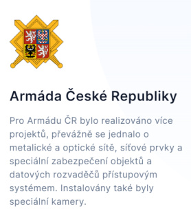 Reference - Armáda ČR