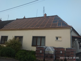 laťování střechy