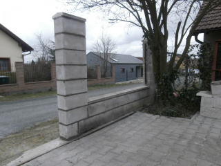 betonový plot